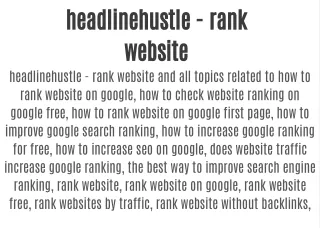 headlinehustle rank website headlinehustle rank