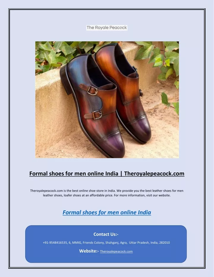 formal shoes for men online india