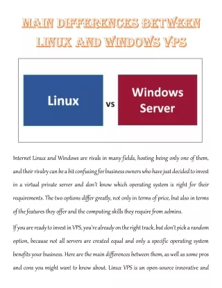 internet linux and windows are rivals in many