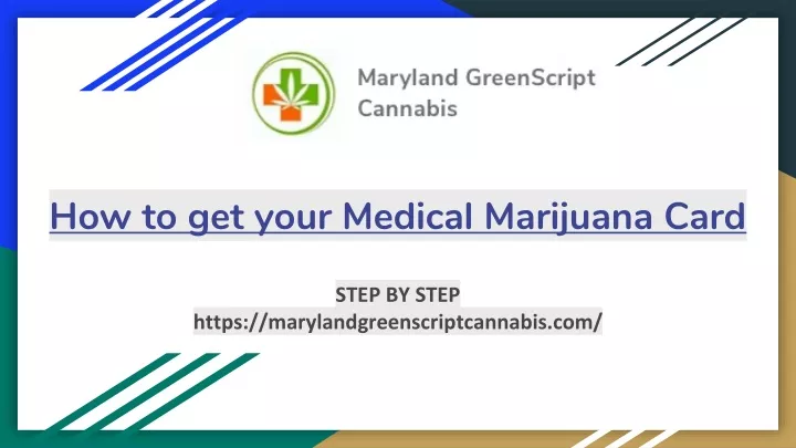 how to get your medical marijuana card