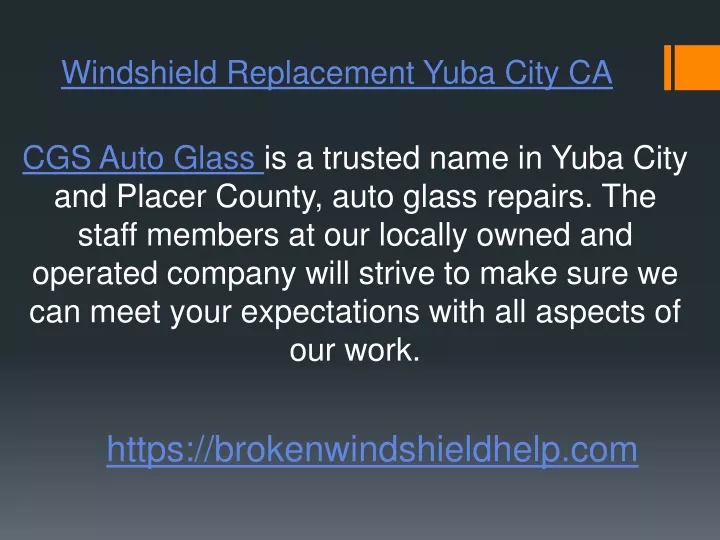 windshield replacement yuba city ca