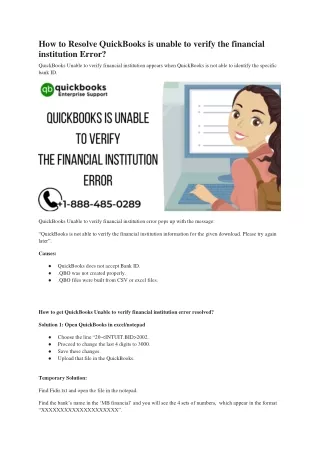 how to resolve quickbooks is unable to verify