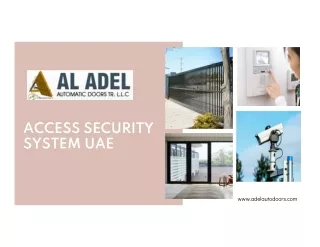 access security system uae