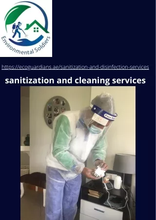 sanitization and cleaning services  Eco Guardians