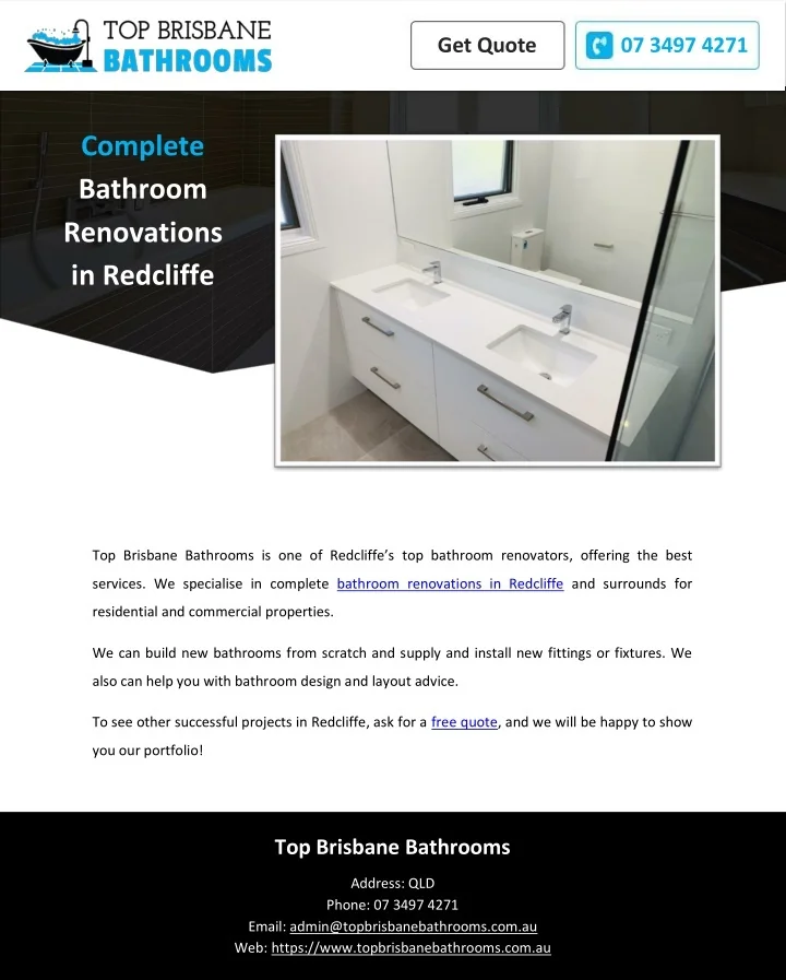 PPT - Complete Bathroom Renovations in Redcliffe PowerPoint ...