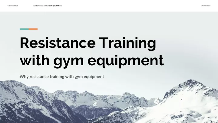 resistance training with gym equipment