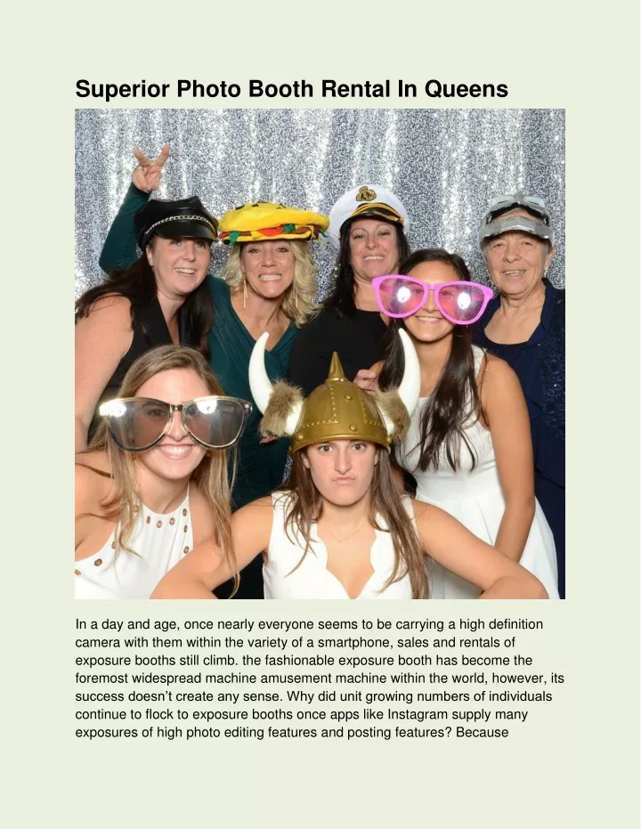 superior photo booth rental in queens