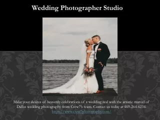 Wedding Photographer Studio