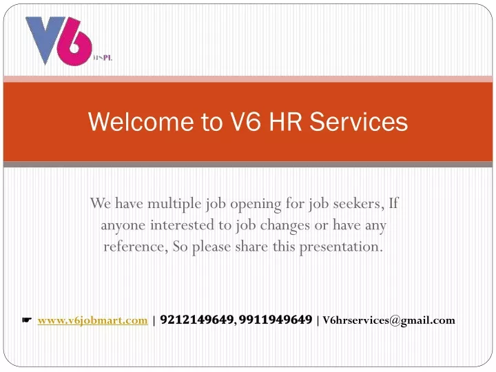 welcome to v6 hr services