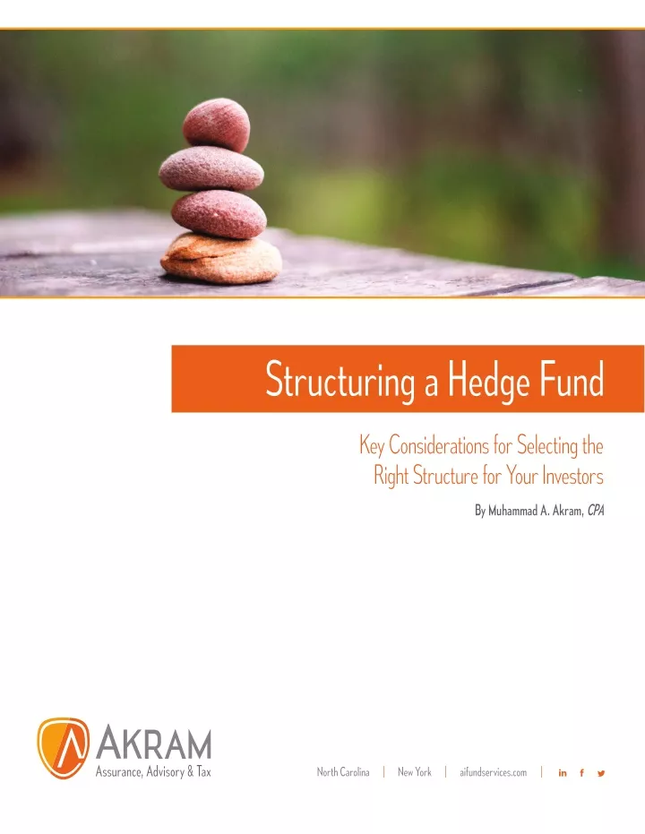 structuring a hedge fund