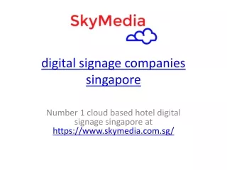 skymedia.com.sg -- digital signage companies singapore, digital standee, digital menu, interactive signage singapore