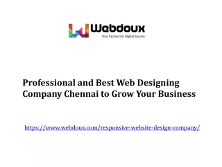 Professional and Best Web Designing Company Chennai