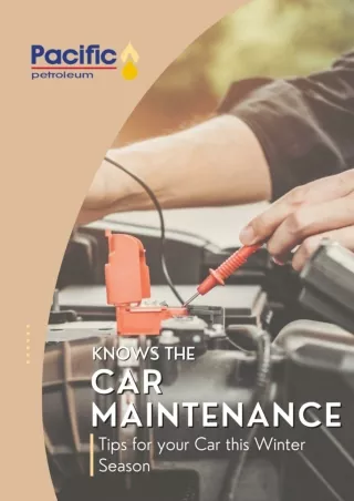 Pacific Petroleum - Knows the Car Maintenance Tips for your Car this Winter Seas