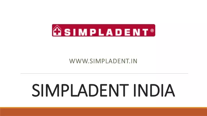 simpladent india