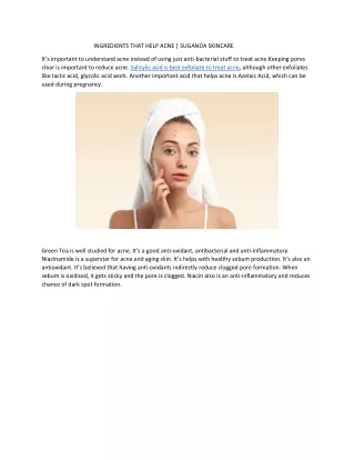 Suganda Face Moisturizers for Acne-Prone Skin |Best Skincare product kits.