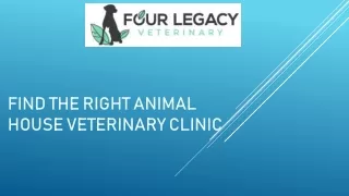 Find The Right Animal House Veterinary Clinic