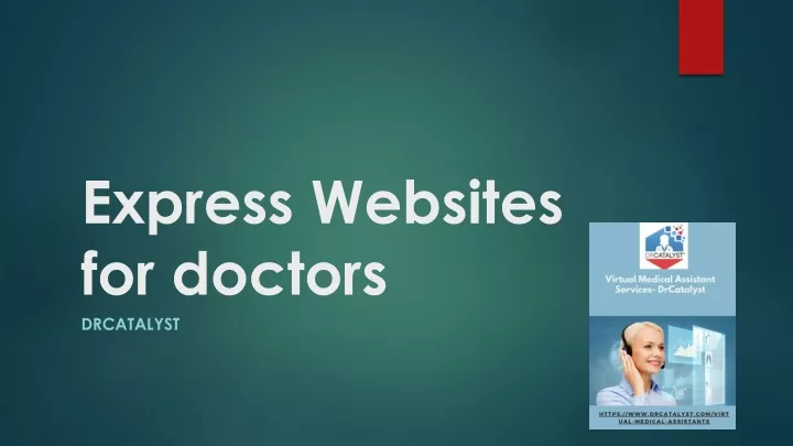 express websites for doctors drcatalyst