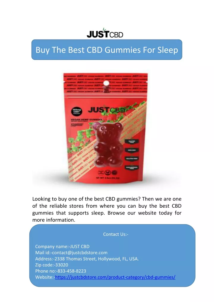 buy the best cbd gummies for sleep