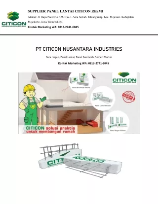 supplier panel lantai citicon resmi