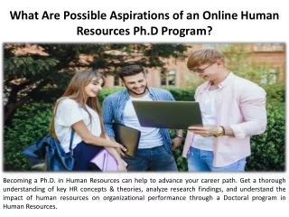 what are possible aspirations of an online human