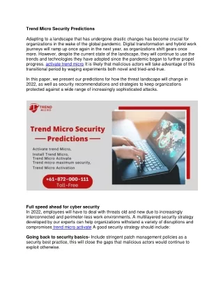 trend micro security predictions adapting