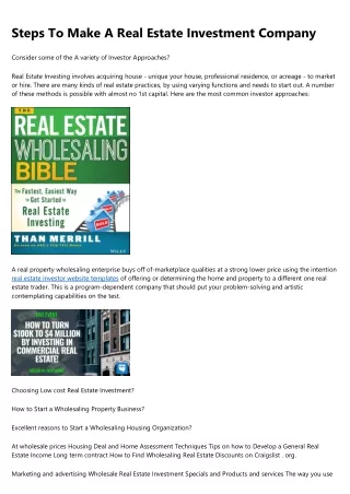 14 Businesses Doing a Great Job at wholesale real estate investor website