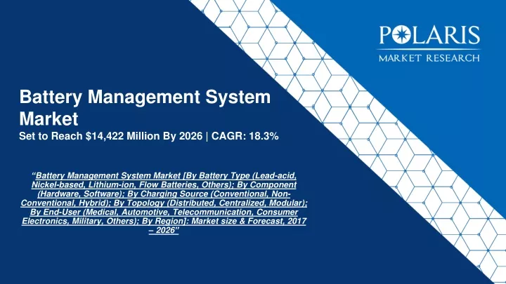 battery management system market set to reach 14 422 million by 2026 cagr 18 3