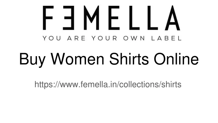 buy women shirts online