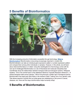 What is Bioinformatics | What is the purpose of bioinformatics in science