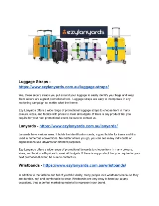 Ezy Lanyards_Slap bands_Wristbands_Straps