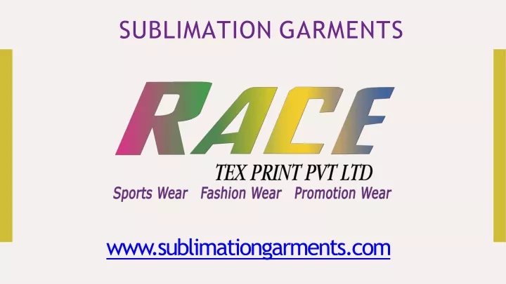 sublimation garments
