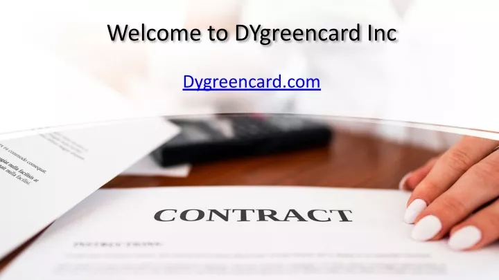 welcome to dygreencard inc