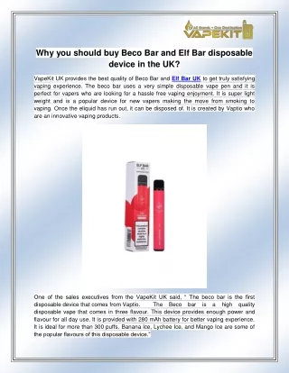 why you should buy beco