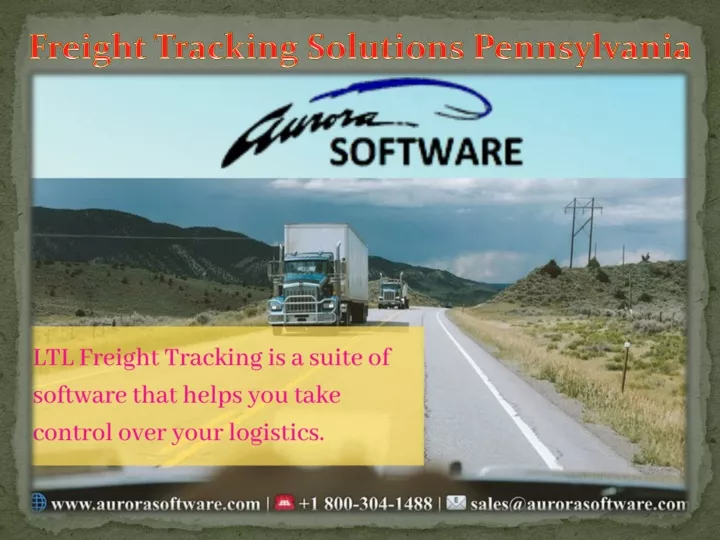 freight tracking solutions pennsylvania