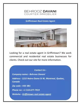 Griffintown Real Estate Agent