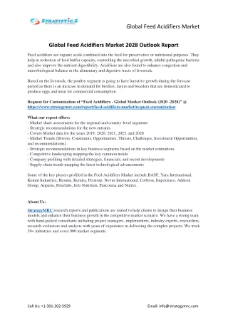 global feed acidifiers market