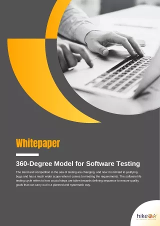 360-degree Model for Software Testing- Whitepaper