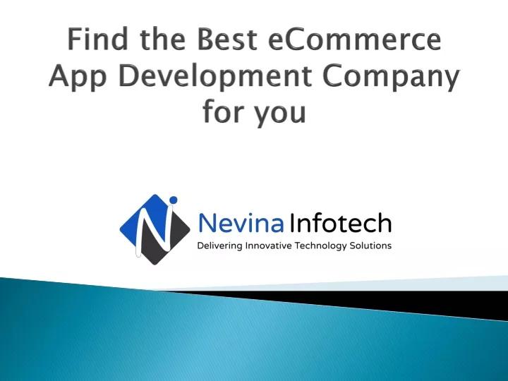 find the best ecommerce app development company for you