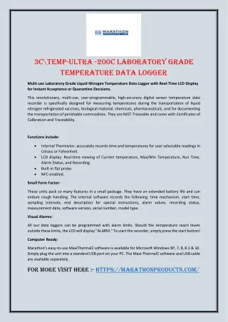 3c temp ultra 200c laboratory grade temperature