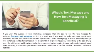What is Text Message and How Text Messaging is Beneficial?