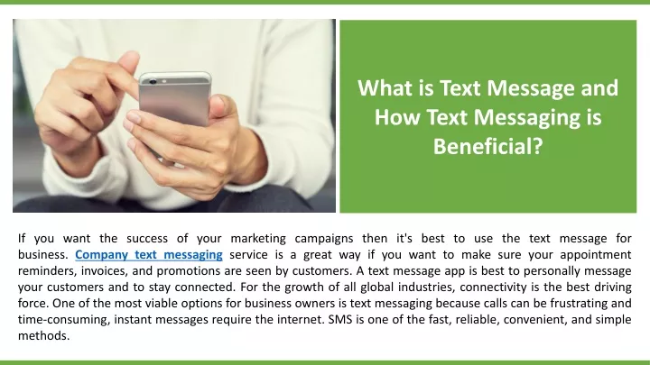 what is text message and how text messaging