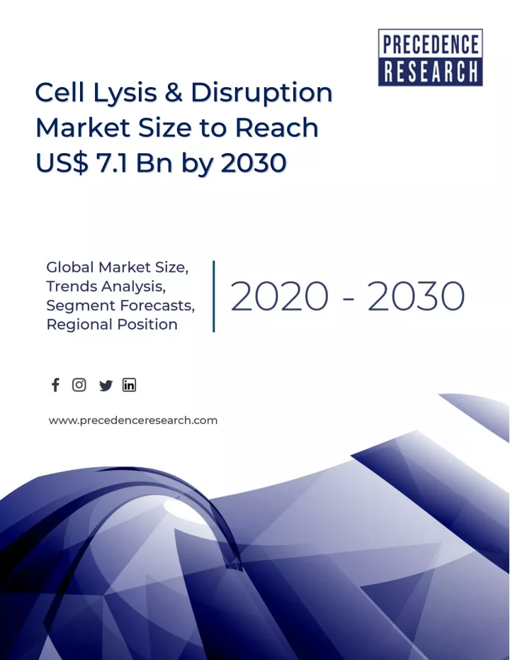 cell lysis disruption market size to reach