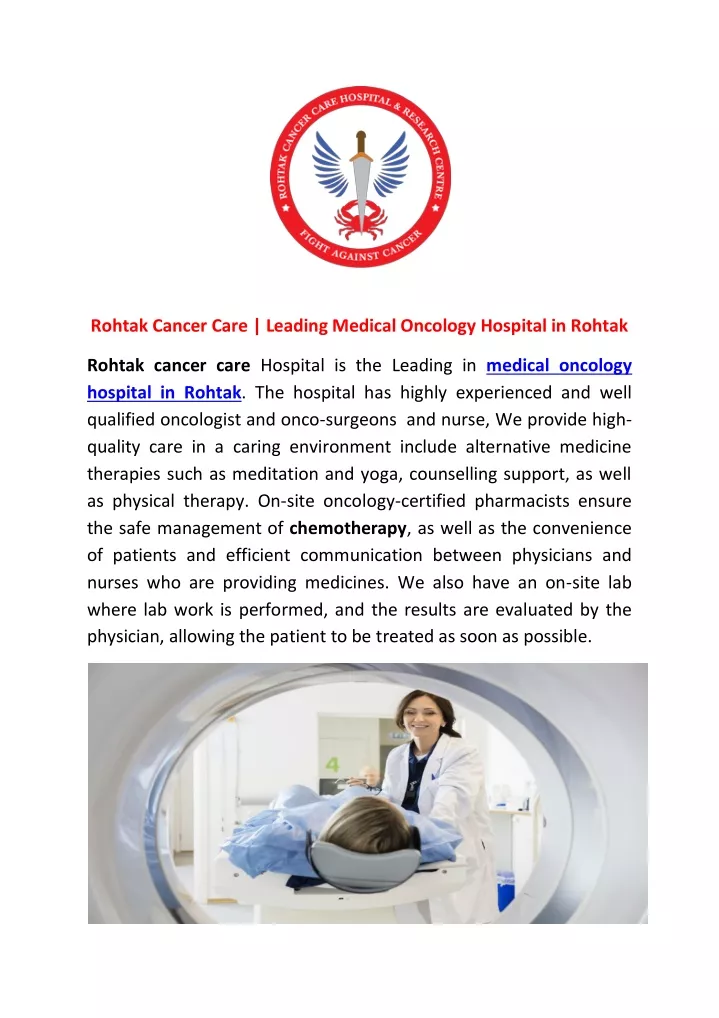 rohtak cancer care leading medical oncology