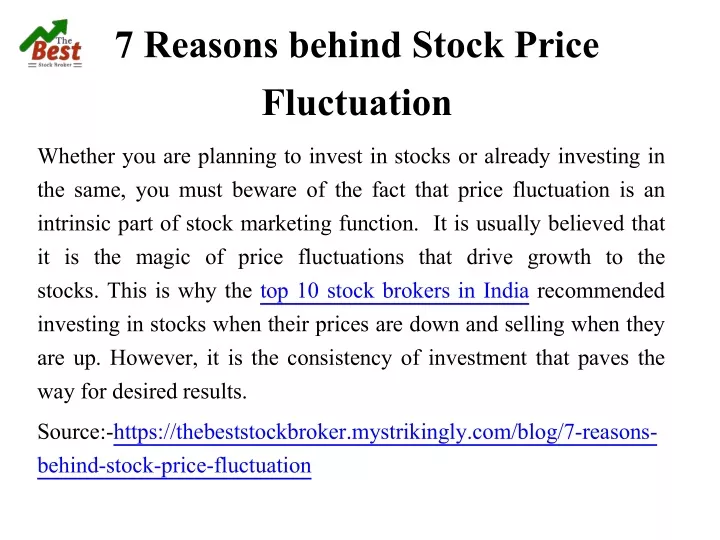 7 reasons behind stock price fluctuation whether