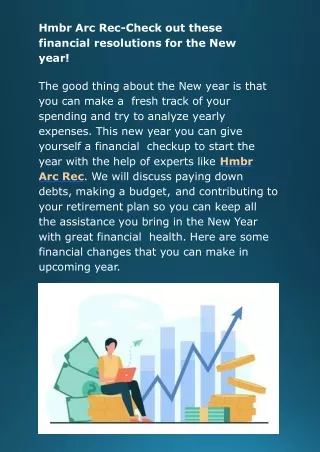Hmbr Arc Rec-Check out these financial resolutions for the New year!