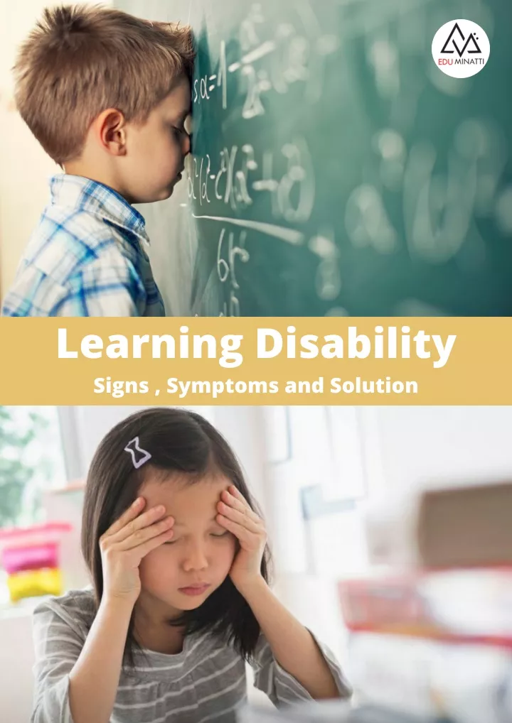 learning disability signs symptoms and solution