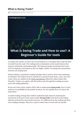 what is swing trade