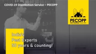 COVID-19 Disinfection Service – PECOPP