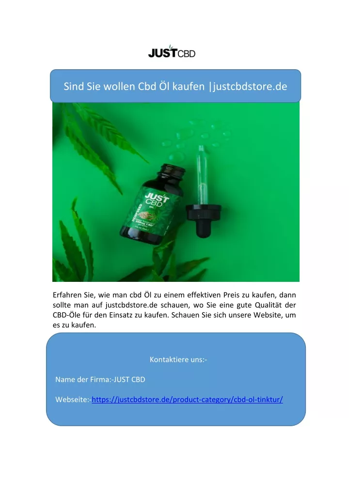 sind sie wollen cbd l kaufen justcbdstore de