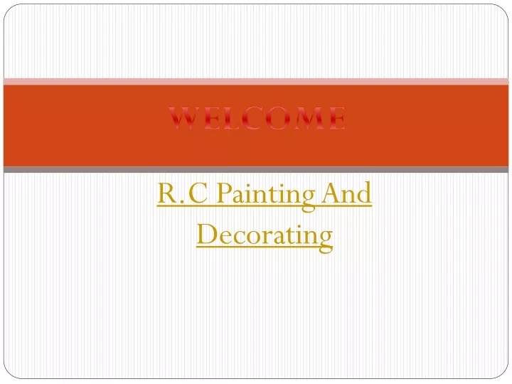 r c painting and decorating